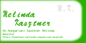 melinda kasztner business card